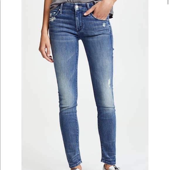 MOTHER Denim - NWT $228 MOTHER jeans the LOOKER  GRAFFITI GIRL 23 skinny JEANS